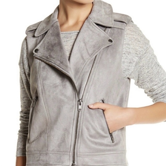 Philosophy Jackets & Blazers - Philosophy Suede Moto Vest